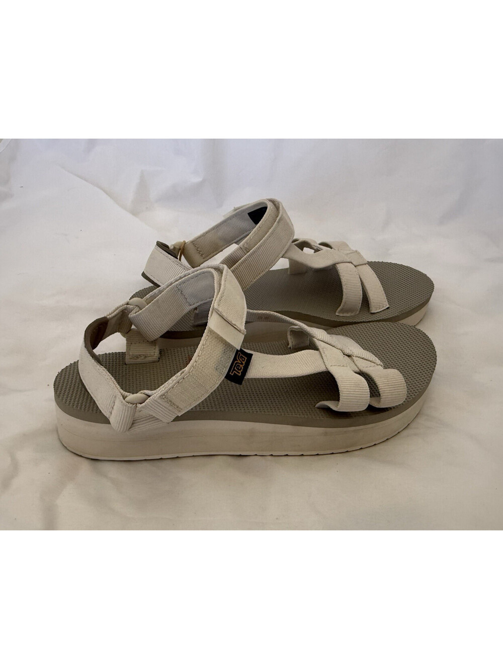Teva Women's Midform Arivaca Sandals Size 8 Birch Strappy Platform Excellent